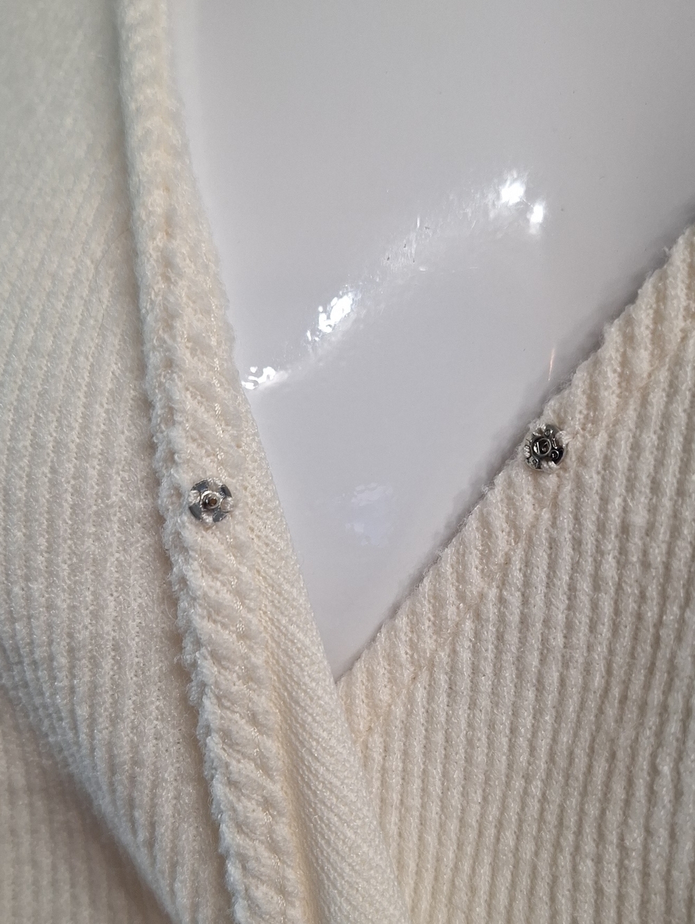 Madewell Cream Ribbed Top - Picture 10 of 12